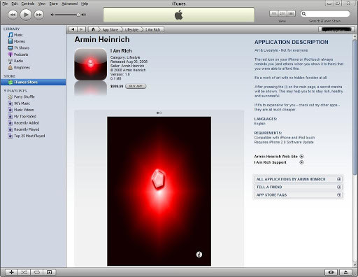 Theo Armin Heinrich, anh chưa hiểu ứng dụng của anh vi phạm quy tắc nào cũng App Store. Anh cũng cho rằng, hiện nay vẫn có nhiều người muốn tải nó nhưng không thể.