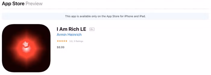 App này sẵn có trên App Store và được bán với giá 9,99 USD.
