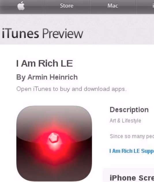 Ứng dụng mới vẫn đơn giản là hiển thị viên kim cương trên màn hình nhưng đã bổ sung thêm tính năng tính toán như một chiếc máy tính cầm tay cơ bản.