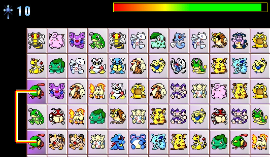 Luật chơi game vô cùng đơn giản khi bạn chỉ cần nối 2 chú Pokemon giống nhau trong thời gian quy định để hoàn thành nhiệm vụ.