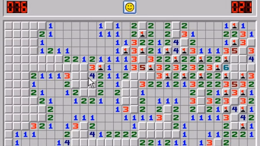 Thời còn chưa có game mobile hay những tựa game đồ họa đẹp lung linh, Dò mìn (Minesweeper) từng khiến nhiều bạn trẻ mất ăn mất ngủ "cày". Đây là tựa game giải đố khá phức tạp tuy nhiên khi nắm vững, chắc chắn sẽ bị cuốn hút bởi game mang đậm tính logic lẫn sự may mắn.