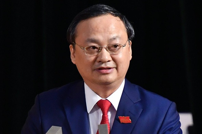 Ong Do Tien Sy tai dac cu Bi thu Tinh uy Hung Yen