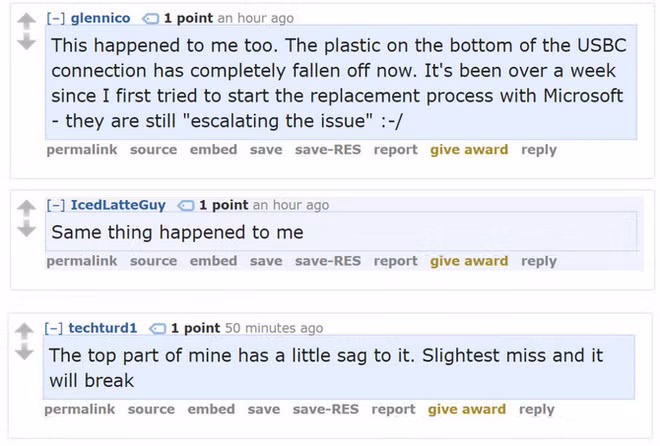 Việc có đông người cùng gặp lỗi phần cứng khiến người ta nghi ngờ về khả năng thiết kế smartphone màn hình gập non trẻ của Microsoft.