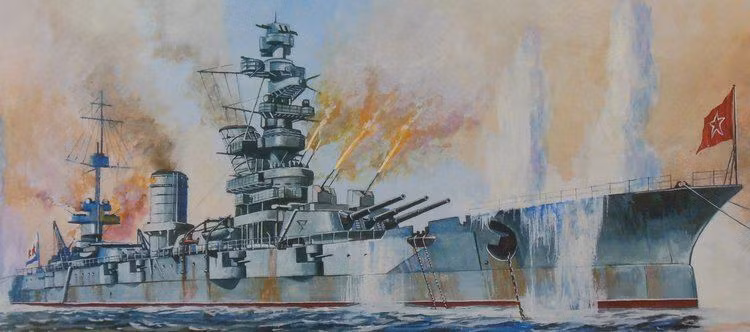 Kể từ ngày 9/9/1941, pháo binh của thiết giáp hạm Marat bắt đầu bắn vào quân Đức Quốc xã. Pháo hạm và pháo cao xạ của Hạm đội Baltic và soái hạm Marat đã kìm hãm sự tấn công dữ dội của kẻ địch, không cho quân phát xít có cơ hội mở cuộc tấn công vào thành phố.