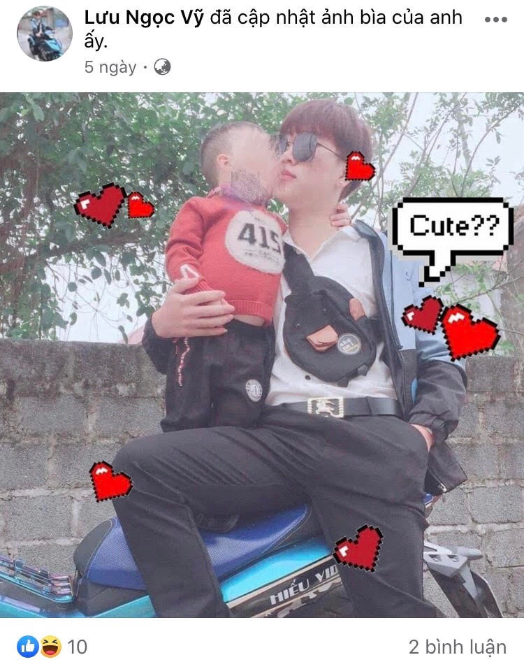 Trên trang cá nhân, Lưu Ngọc Vỹ thường đăng hình ảnh bảnh bao, ăn mặc lịch sự. Ngày 22/7, tức sau 3 ngày vụ cướp diễn ra, Lưu Ngọc Vỹ vẫn đang cập nhật ảnh trên facebook.