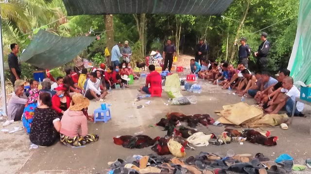 5. Bắt tụ điểm đánh bạc thu gần 1 tỷ đồng: Hôm nay, Công an tỉnh Kiên Giang thông tin rõ về vụ đánh bạc tại vườn của người dân ở Tân Hiệp, Kiên Giang. Ngày 25/7, công an bắt quả tang 42 người đánh bạc trong vườn vắng với hình thức đá gà và lắc tài xỉu ăn tiền. Số tiền thu được gần 1 tỷ đồng. Tất cả các con bạc trên có hộ khẩu thường trú tại huyện Tân Hiệp, Hòn Đất và TP Rạch Giá và các địa phương khác trong và ngoài tỉnh Kiên Giang.