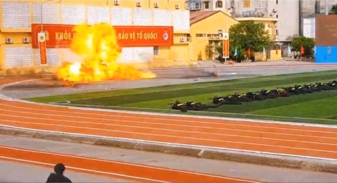 Diễn tập tấn công chống khủng bố. (Ảnh: C500)