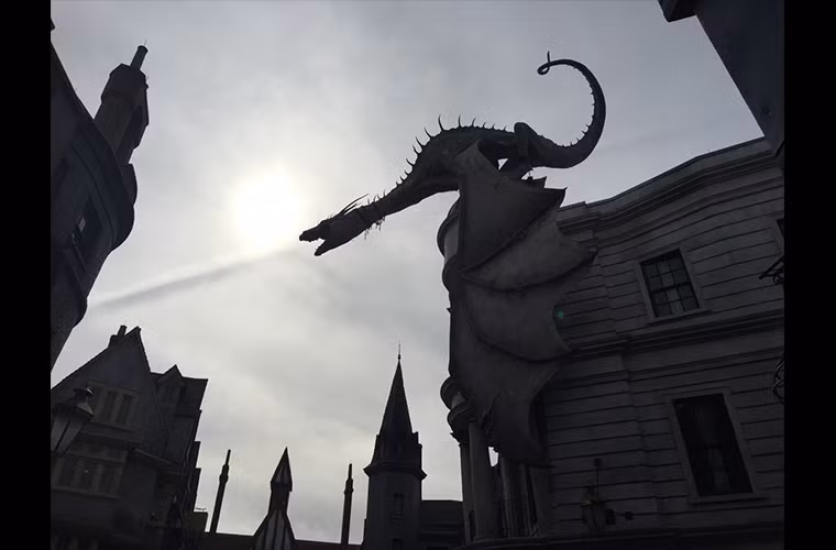 Thế giới của Harry Potter được tái hiện qua bức ảnh chụp đúng lúc này.