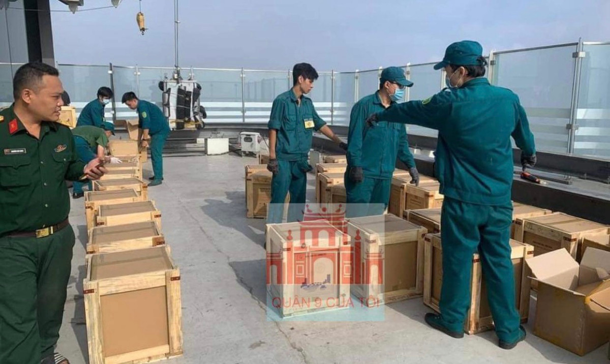 Trận điạ pháo hoa tầm cao ở công viên bờ sông khu toà nhà Landmark 81cũng đã sẵn sàng.