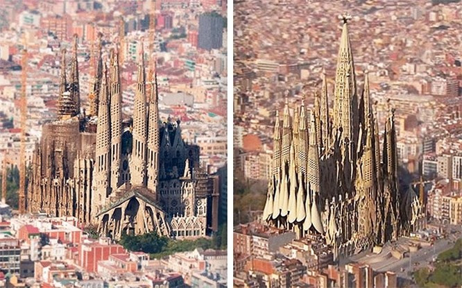  2. Nhà thờ Sagrada Família, Tây Ban Nha: Việc xây dựng nhà thờ nổi tiếng này bắt đầu từ năm 1882. Theo tính toán của kiến trúc sư Antoni Gaudis, việc xây dựng sẽ mất 3-4 thế kỷ bằng cách sử dụng công nghệ có sẵn vào cuối thế kỷ 19. Theo quyết định của những người quản lý dự án, việc xây dựng sẽ được tài trợ độc quyền thông qua các khoản quyên góp của các giáo dân bình thường. Rất may, nhờ vào sử dụng công nghệ như ngày nay, việc xây dựng dự kiến hoàn thành vào năm 2026 - gần như chính xác 100 năm sau cái chết của kiến trúc sư tài ba này.