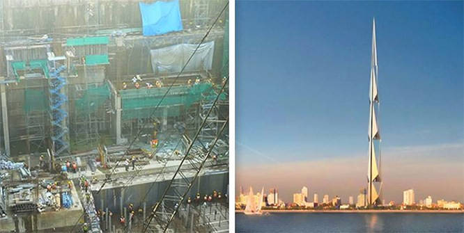  4. Tháp Ấn Độ: Tháp Ấn Độ là một tòa nhà chọc trời rất cao do được xây dựng ở thành phố Mumbai. Người ta thường nghĩ rằng đó sẽ là tòa nhà cao thứ hai trên trái đất sau Burj Khalifa ở Dubai (UAE), ngay cả nhà thiết kế nội thất Georgio Armani cũng cho là như vậy. Nhưng trong năm 2011, kiến trúc này bị tạm ngừng xây dựng chưa rõ lý do.