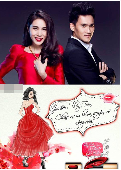 Ca sĩ Thủy Tiên cũng bất ngờ khi nhận được tấm thiệp chúc mừng ngày 8/3 độc đáo của chồng.