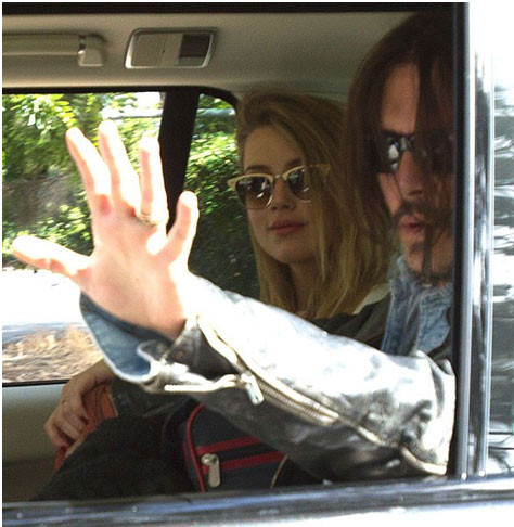 Vo chong Johnny Depp xuat hien lan dau tien sau dam cuoi-Hinh-3