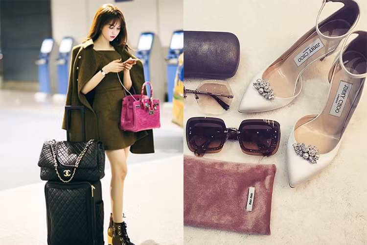 Gần đây, Ngọc Trinh trở thành cái tên gây chú nhất bởi chuyện hẹn hò với tỷ phú Hoàng Kiều. Kể từ khi yêu vị doanh nhân này, chân dài gốc Trà Vinh đã mạnh tay mua sắm hàng hiệu cho bản thân. (Ảnh: Instagram Ngọc Trinh) 