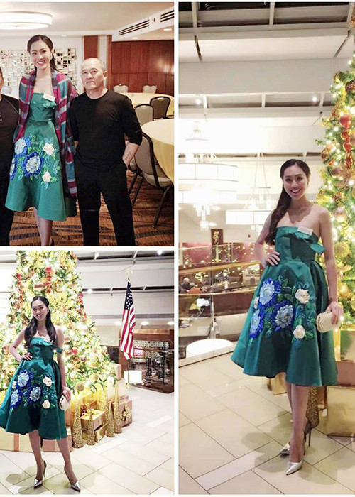 Cách đây không lâu, Diệu Ngọc tham gia phần thi tài năng tại cuộc thi Hoa hậu Thế giới 2016 với tiết mục múa dân gian đương đại. (Ảnh: Facebook Diệu Ngọc) 