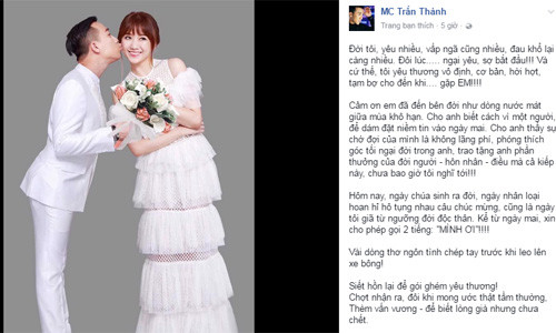 Tran Thanh tiet lo soc ngay truoc dam cuoi voi Hari Won-Hinh-2