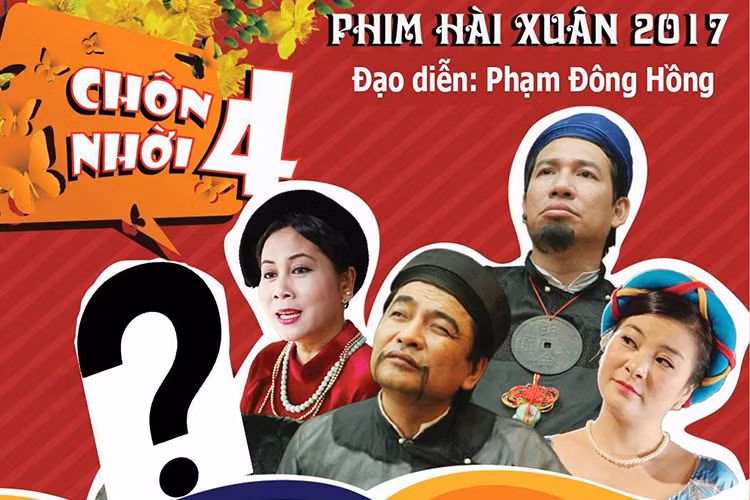 Tháng 11, hài Tết 2017 “ Chôn nhời 4” khởi quay và lần đầu vắng bóng nghệ sĩ Phạm Bằng. Ở những phần trước đó, cố nghệ sĩ đảm nhận vai quan tri phủ. (Ảnh: Facebook đạo diễn Phạm Đông Hồng)