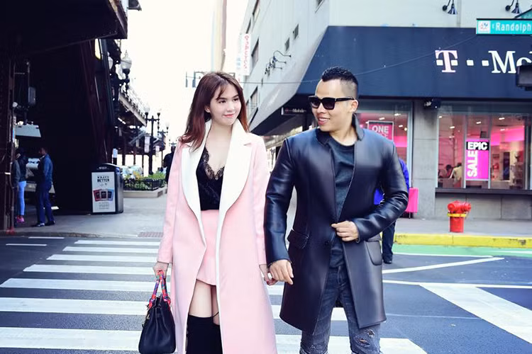 Gu thoi trang cua Ngoc Trinh khi sang My gap ban trai-Hinh-10