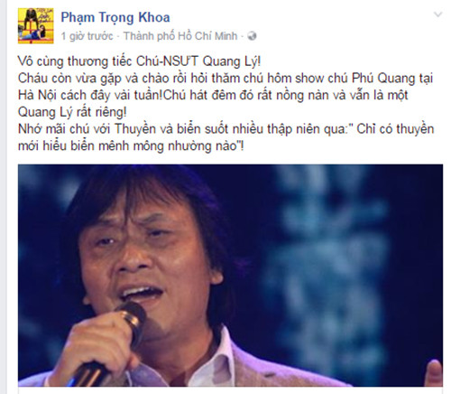 Sao Viet tiec thuong nghe si Quang Ly qua doi-Hinh-3