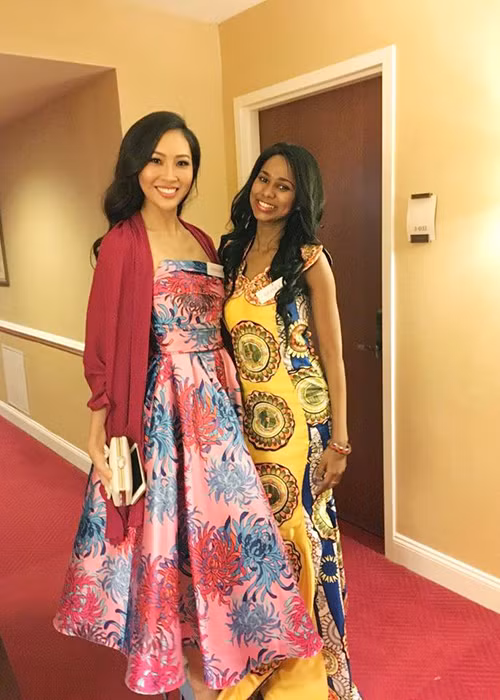 Đại diện Việt Nam luôn cố gắng để lại hình ảnh đầy năng lượng trong các hoạt động của cuộc thi. (Ảnh: Facebook nhân vật)