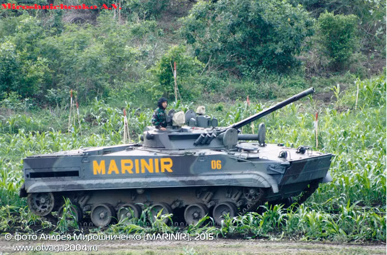 Rõ ràng, chỉ bấy nhiêu tính năng như trên, BMP-3F là ứng viên sáng giá nhất thay thế dòng xe tăng lội nước PT-76B có mặt trong Hải quân Nhân dân Việt Nam. Mà thực tế, theo hãng thông tấn TASS từng đề cập, Việt Nam bày tỏ sự quan tâm tới BMP-3F và pháo tự hành chống tăng 2S25 Sprut-SD, thế nhưng hiện tại vẫn chưa có hợp đồng nào được đưa ra. Nguồn ảnh: otvaga2004