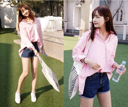 Với những cô nàng hơi mập, áo oversize dễ dàng che được bờ vai rộng, lưng dày và bụng mỡ. Diện thiết kế này, người mặc dễ vận động, phối đồ hơn rất nhiều.