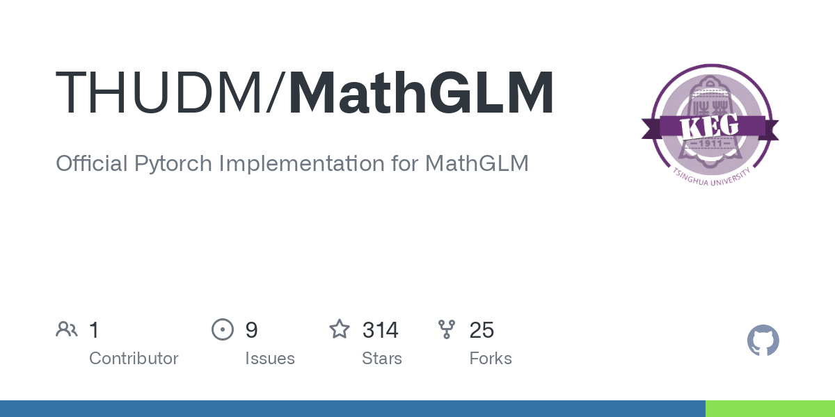 Trường Đại học Thanh Hoa Trung Quốc còn huấn luyện một mô hình AI dành riêng cho các phép tính toán học có tên MathGLM. Nếu chỉ xét riêng khả năng tính toán, MathGLM hoàn toàn vượt trội so với ChatGPT và GPT-4 của OpenAI. Ảnh Github