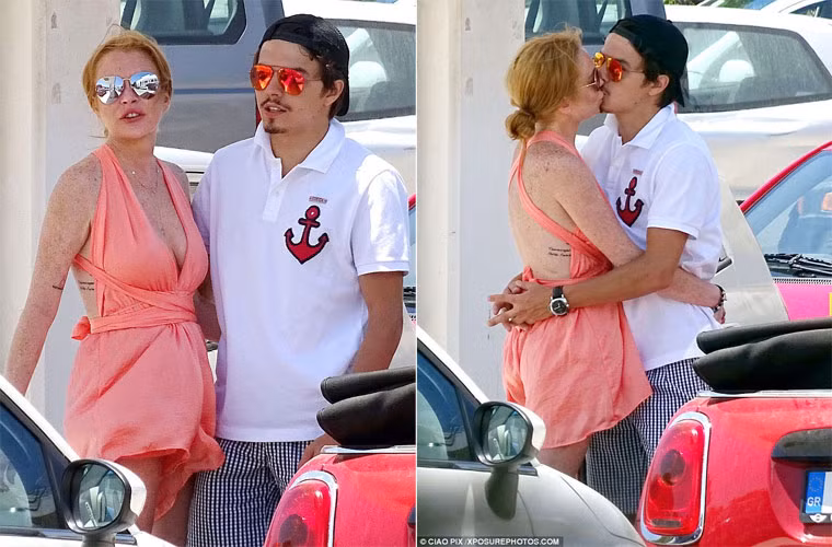 Nhìn hình ảnh hai người hạnh phúc bên nhau, nhiều người mừng thầm cho Lindsay Lohan bởi sau bao thăng trầm, cô đã tìm được bến đỗ hạnh phúc.