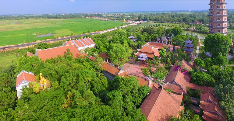 Ngày nay, chùa Biện Sơn trở thành điểm dừng chân, tham quan, nghiên cứu của đông đảo du khách trên lộ trình tìm về với cội nguồn dân tộc. Ảnh: Báo Vĩnh Phúc.