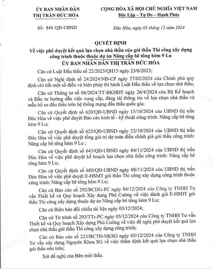 Long An: Đức Hòa Đức Minh trúng gói thầu hệ thống thoát nước hơn 4,8 tỷ - Hình 4 Long An: Duc Hoa Duc Minh trung goi thau he thong thoat nuoc hon 4,8 ty-Hinh-4