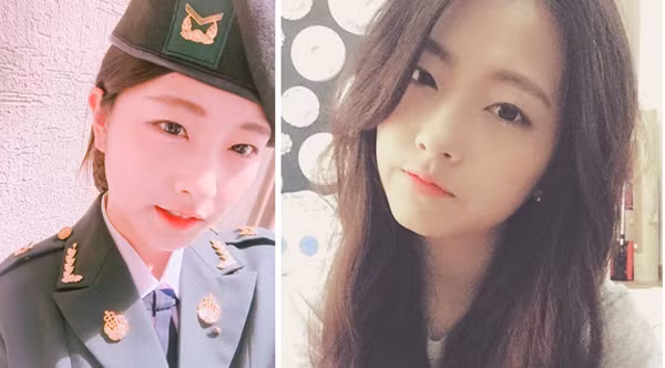 Hanbyul mang cấp hàm hạ sĩ.