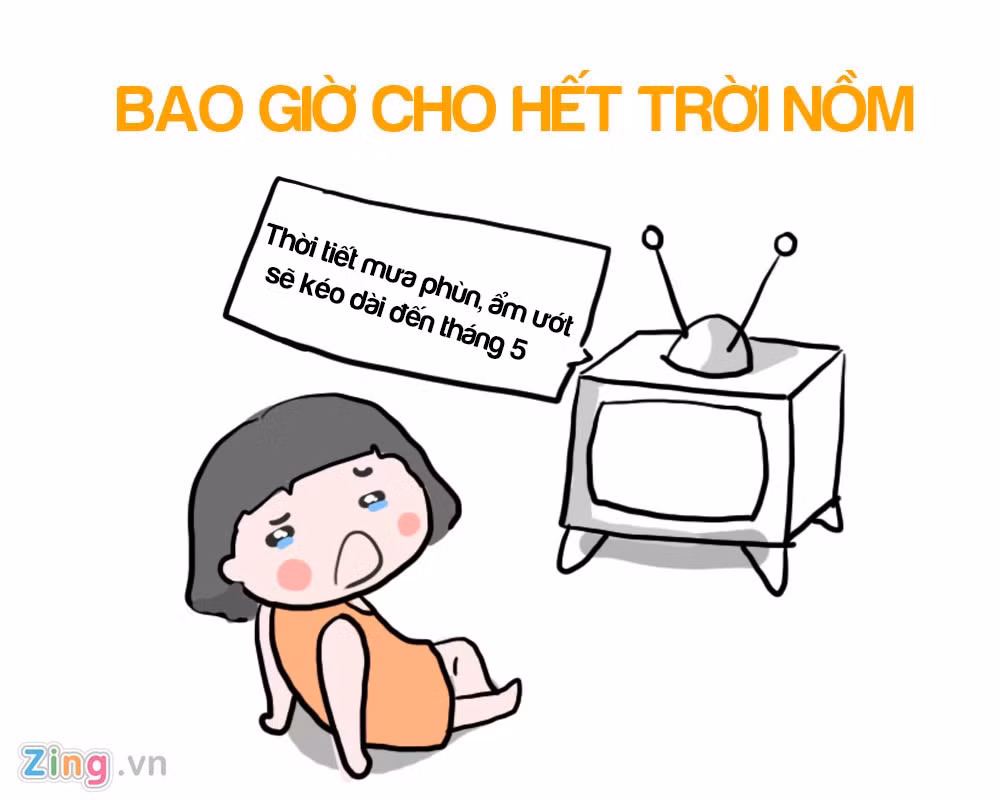 Đối với nhiều người, ác mộng là khi nghe dự báo, thời tiết mưa phùn, nồm, ẩm tại miền Bắc sẽ diễn ra trong một thời gian dài nữa.