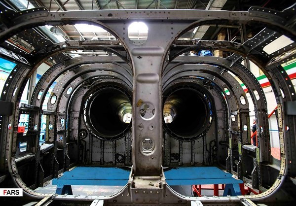 Mẫu máy bay mới có tên gọi là Kowsar từng được Iran công bố hồi tháng 8/2018. Nguồn ảnh: Fars