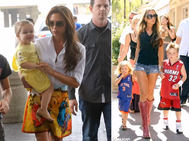 . Mẹ con nhà Victoria Beckham luôn "dính" với nhau mọi lúc mọi nơi.