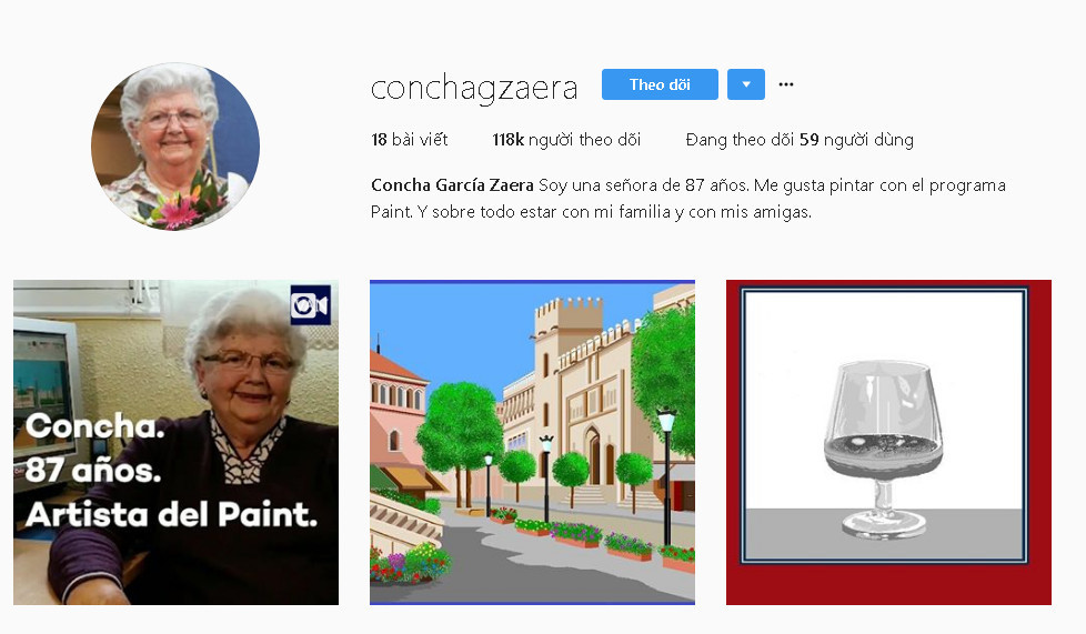 Hiện Instagram của bà Zaera có tới 118.000 người theo dõi với hàng chục nghìn lượt tương tác trên mỗi bài đăng.