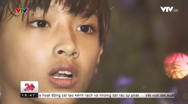 Nhiều cô gái tin rằng Thành Nguyên sẽ trở thành "mỹ nam" trong tương lai. Ảnh cắt từ clip.