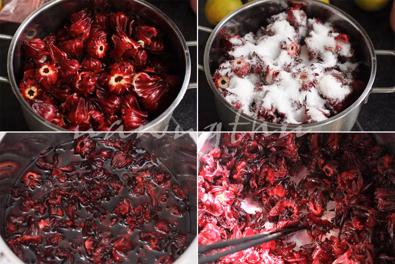 Bên cạnh những bài thuốc trên bạn có thể uống trà hoa bụp dấm (Hibiscus) mỗi ngày. Ảnh: Nangthu.