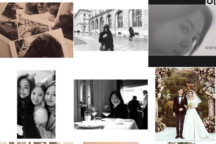 Fan cho rằng tin đồn hôn nhân rạn nứt của Song Hye Kyo không đúng sự thật bởi cô vẫn giữ hình ảnh liên quan đến ông xã.