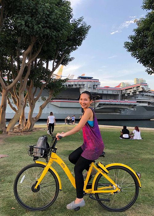 Nữ diễn viên luôn xuất hiện giản dị ở đời thường.