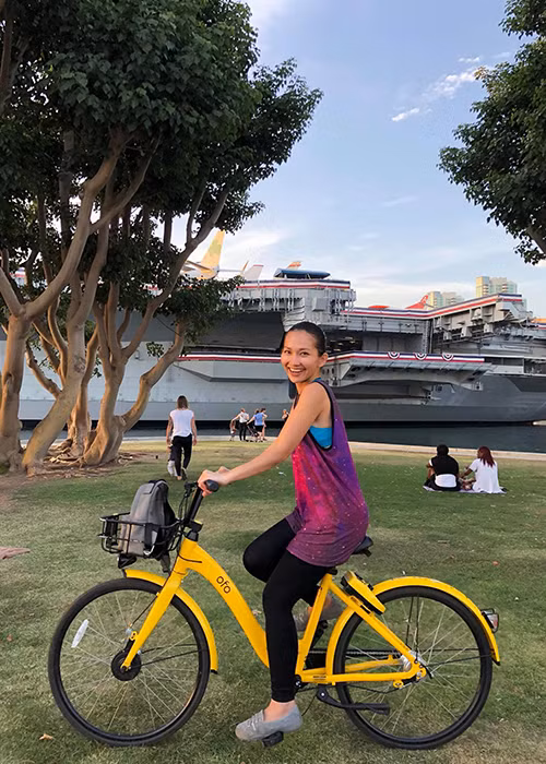 Nữ diễn viên luôn xuất hiện giản dị ở đời thường.