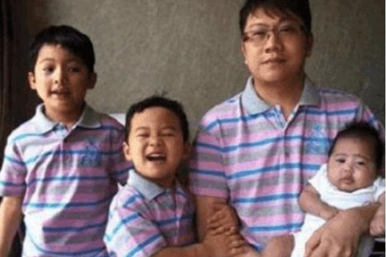 Diệp Mậu Thanh hiện là ông bố 3 con. Vợ của anh là Thành Diễm Nhàn - bạn thân của Triệu Vy. Ảnh: Gia đình Việt Nam