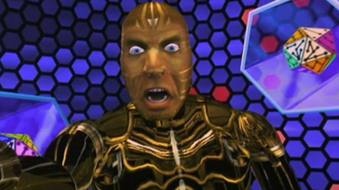 Jobe trong The Lawnmower Man: Trong phim, nam diễn viên Jeff Fahey vào vai một người làm vườn Jobe (The Lawnmower Man sau này) - được một nhà khoa học chọn phục vụ cho các thí nghiệm. Jobe mạnh mẽ đến mức có thể xâm nhập vào máy tính để trở thành một thực thể ảo hoàn toàn. Đến lúc này, tạo hình của The Lawnmower Man bắt đầu trông giống như thứ mà một đứa trẻ năm tuổi đã vẽ trong Microsoft Paint. Đó khuôn mặt của Fahey ghép vào một cơ thể màu vàng đen được vi tính hóa.