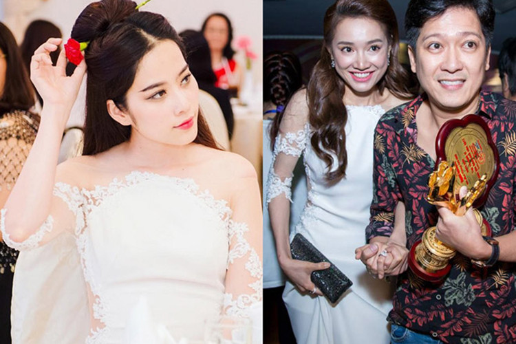 Tình cũ tin đồn của Trường Giang còn gây ồn ào khi mặc váy giống Nhã Phương. Ảnh: Dân Việt