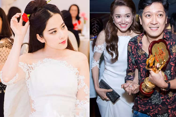 Tình cũ tin đồn của Trường Giang còn gây ồn ào khi mặc váy giống Nhã Phương. Ảnh: Dân Việt