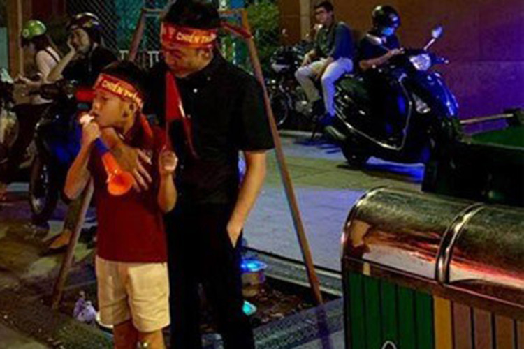 Dù có hạnh phúc mới bên Đàm Thu Trang nhưng Cường Đô la vẫn ưu tiên việc ở bên bé Subeo. Ảnh: FBNV