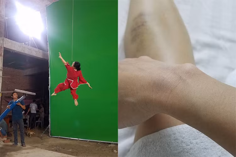 Để thành công như ngày hôm nay, nữ nghệ sĩ không ngại vất vả. Năm 2018, khi đóng phim "Hoán đổi", cô bị chấn thương vì quay cảnh mạo hiểm treo mình trên không.