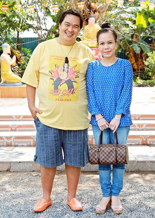 Hoàng Mập rất thân với Việt Hương. Được biết, cả hai chơi với nhau từ ngày học ở trường Sân khấu điện ảnh. Ảnh: Dân Việt