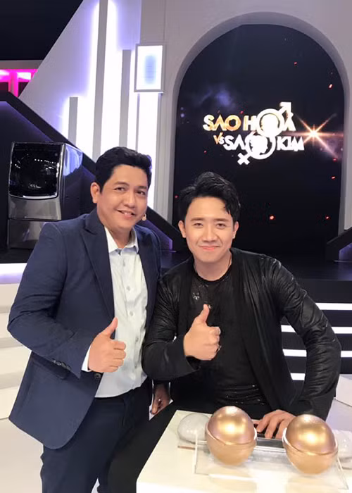 Đức Thịnh từng tấm tắc khen ngợi Trấn Thành trong các lần hợp tác. "Trấn Thành là một nghệ sĩ dồi dào năng lượng, luôn rất nhiệt... Rất đáng khen ngợi", Đức Thịnh chia sẻ. Ảnh: FBNV