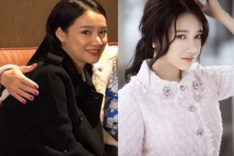 Nữ diễn viên lộ thân hình, gương mặt phát tướng rõ rệt. Ảnh: Dân Việt