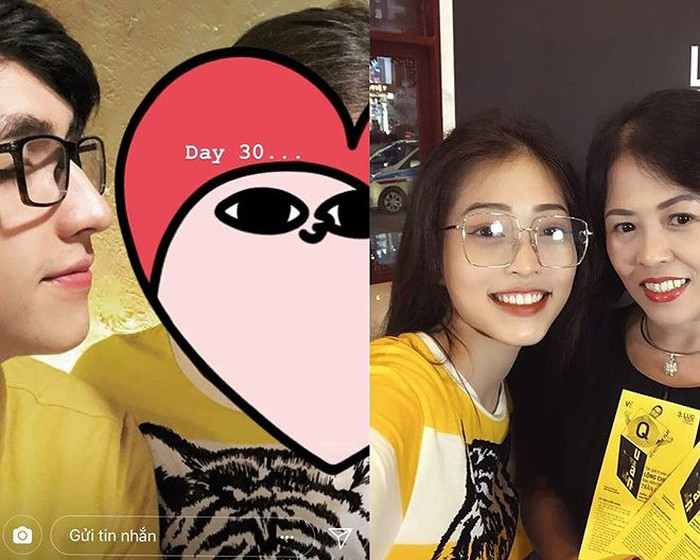 Lục tìm trên Instargram của cả hai, nhiều người phát hiện sự trùng hợp kỳ lạ, như việc cô gái mặc áo phông trong bức ảnh đã được Bình An dùng biểu tượng trái tim che mặt có chiếc áo giống hệt áo của Phương Nga.